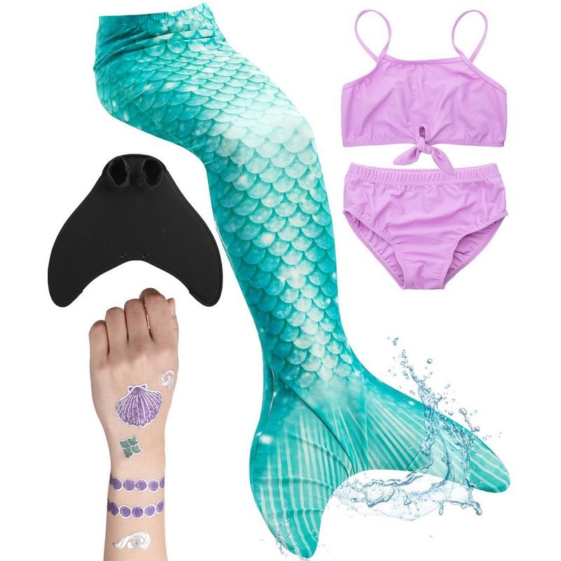 Corimori Set mit Bikini und Tattoos Grün